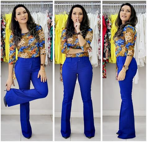 calça azul royal combina com que cor de blusa